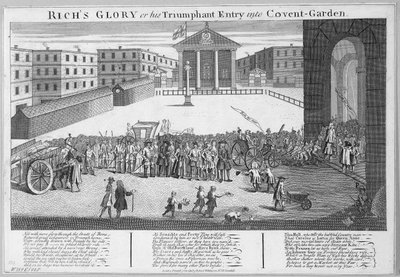 La gloria di Rich o il suo ingresso trionfale a Covent Garden da Robert Wilkinson